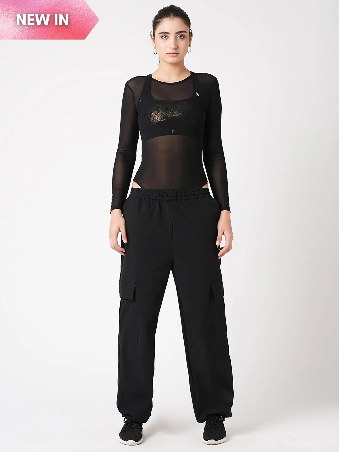 Give Me What I Want Black Mesh Bodysuit