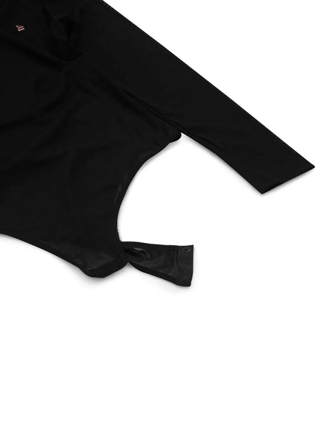Give Me What I Want Black Mesh Bodysuit