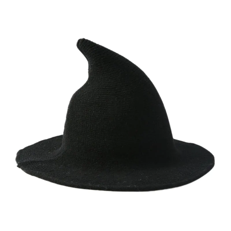 Halloween wool Knit witch hat/Fancy Dress Hat