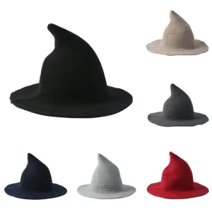 Halloween wool Knit witch hat/Fancy Dress Hat