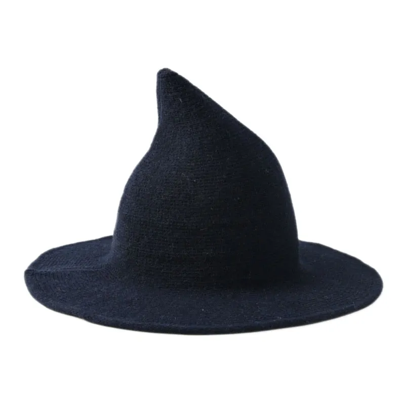Halloween wool Knit witch hat/Fancy Dress Hat