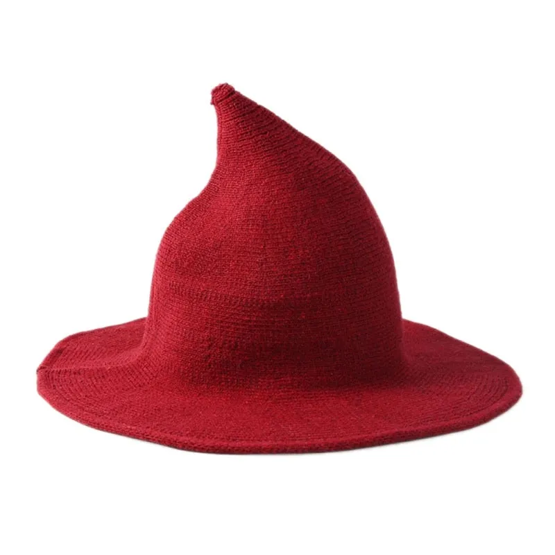 Halloween wool Knit witch hat/Fancy Dress Hat