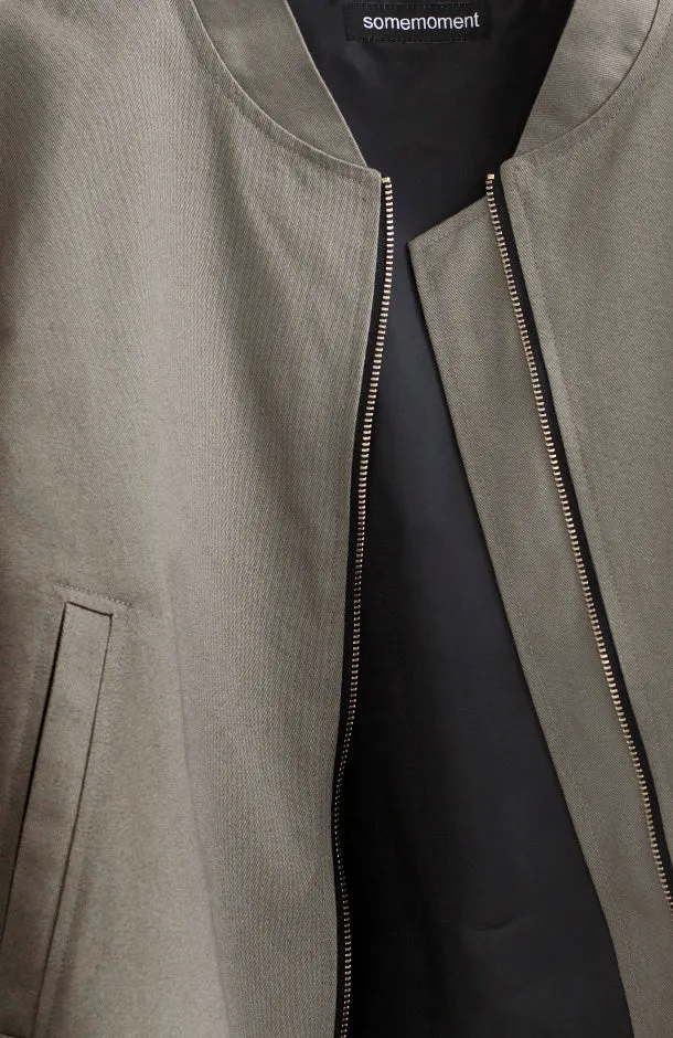 KHAKI BOMBER JACKET