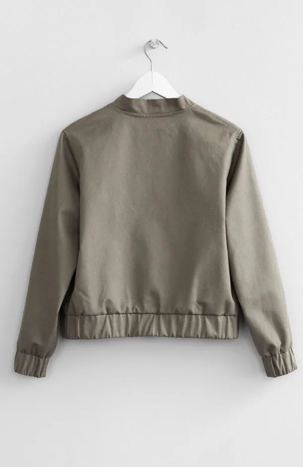 KHAKI BOMBER JACKET