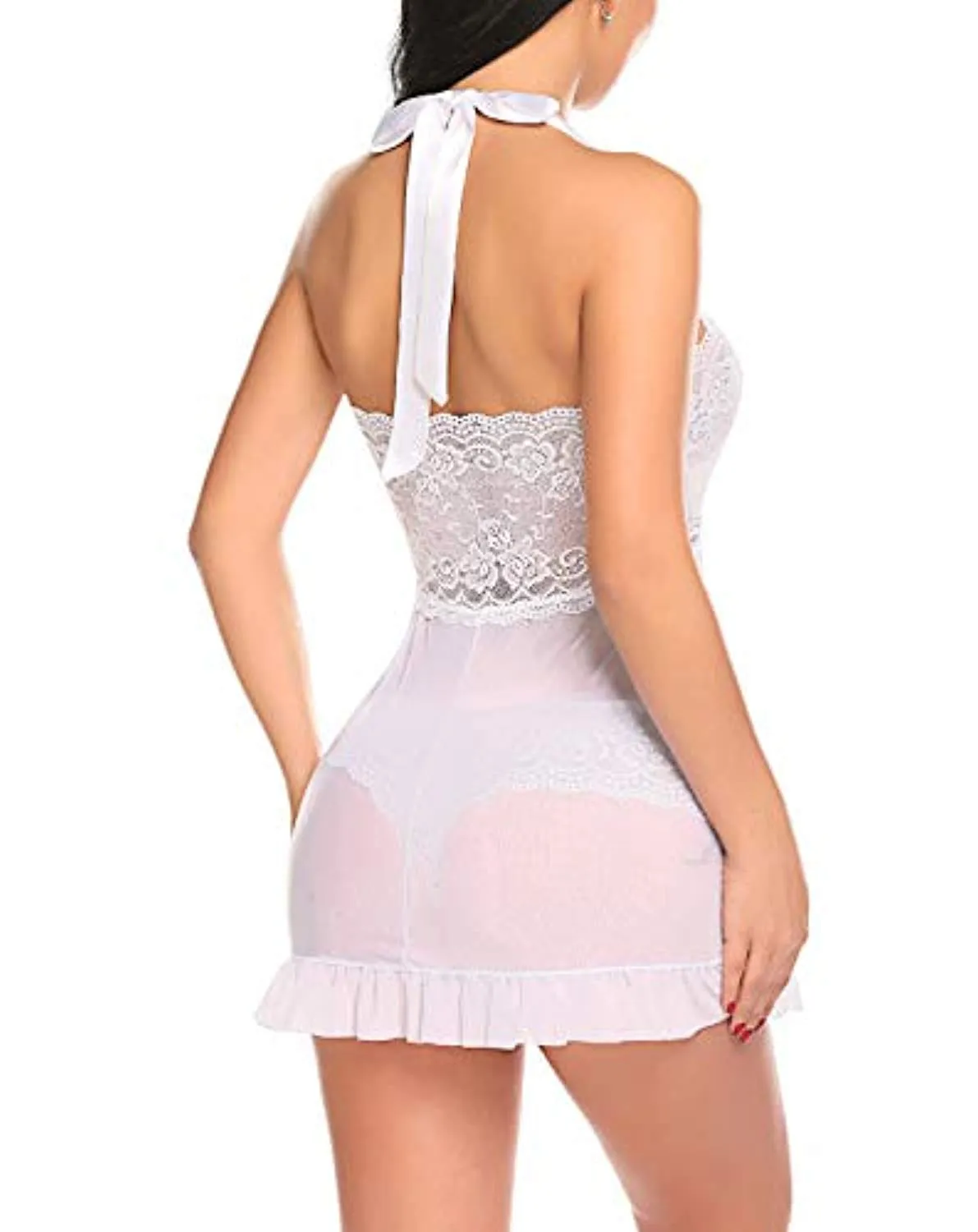 Lace strap  Lingerie gown