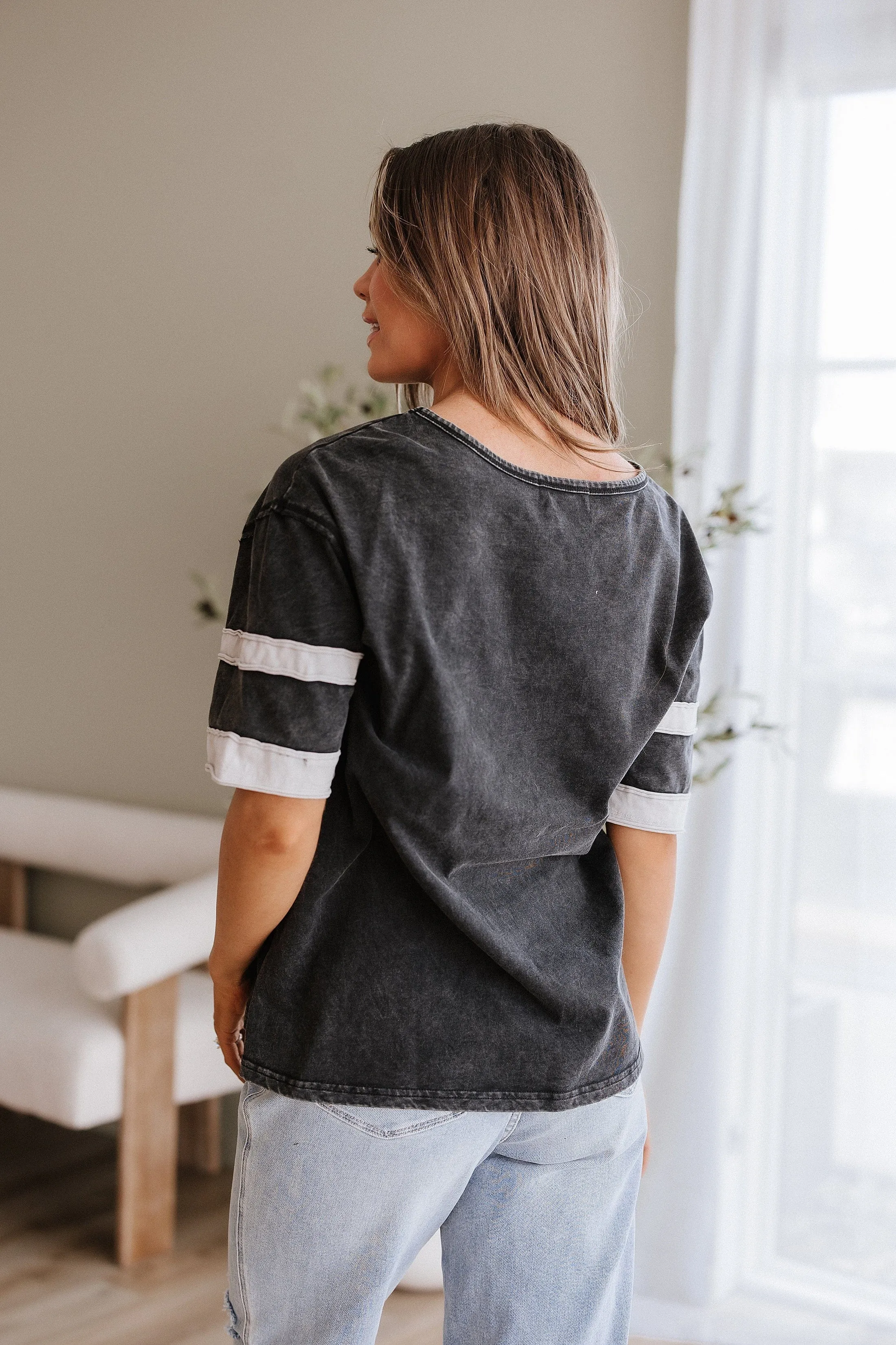 Maryam Vintage Stripe Sleeve Tunic