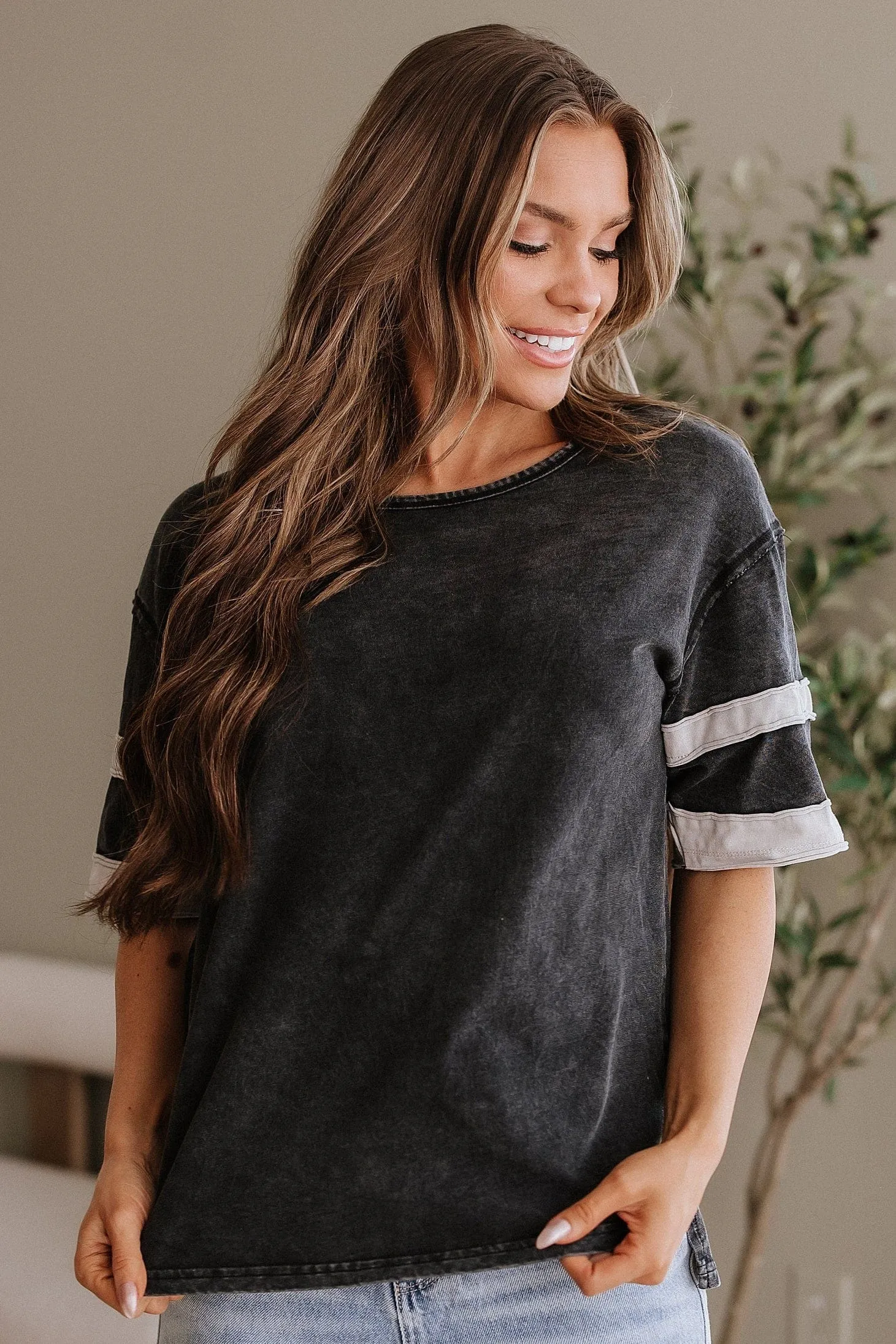 Maryam Vintage Stripe Sleeve Tunic