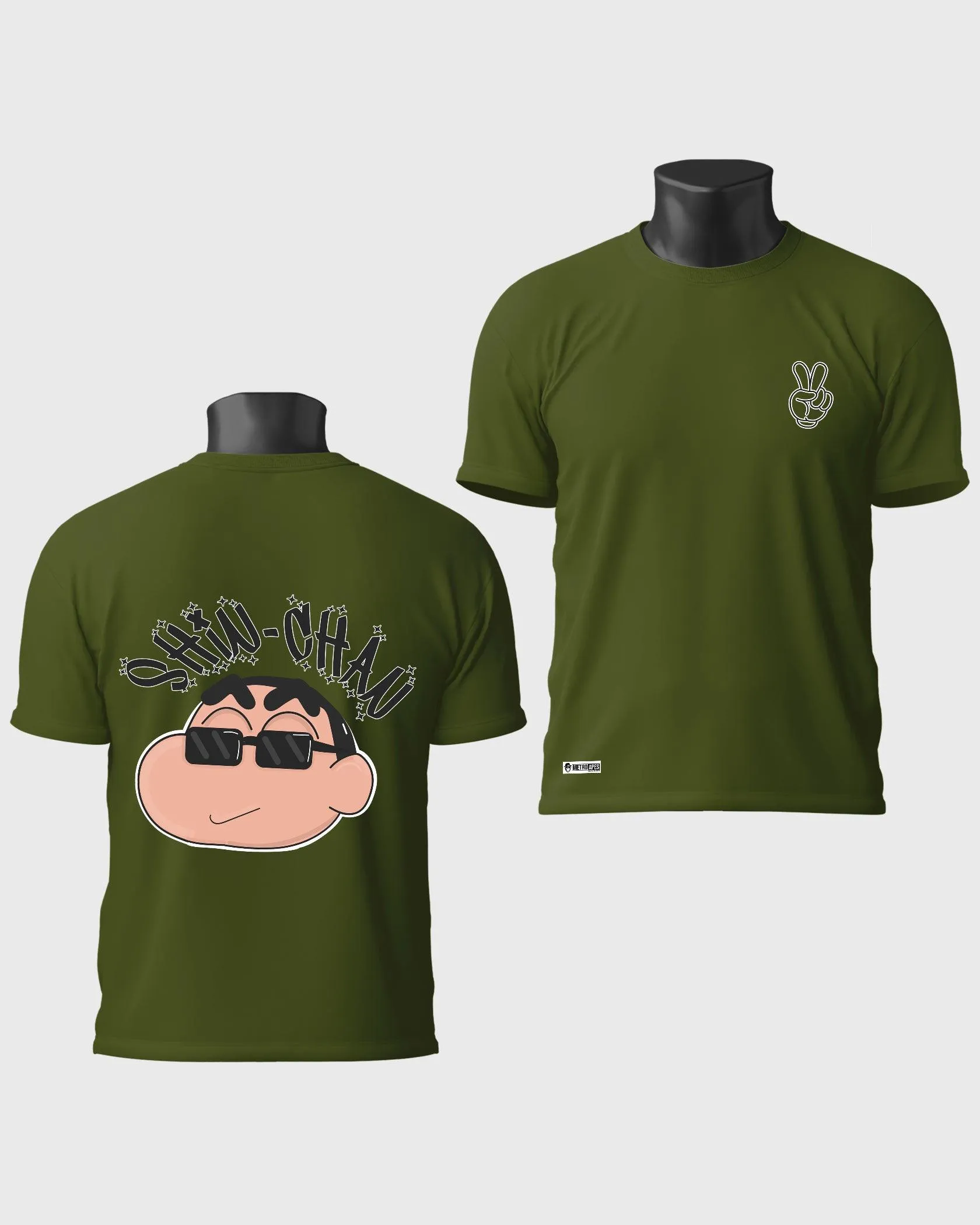 Mens Regular Tshirt Cartoon Shinchan