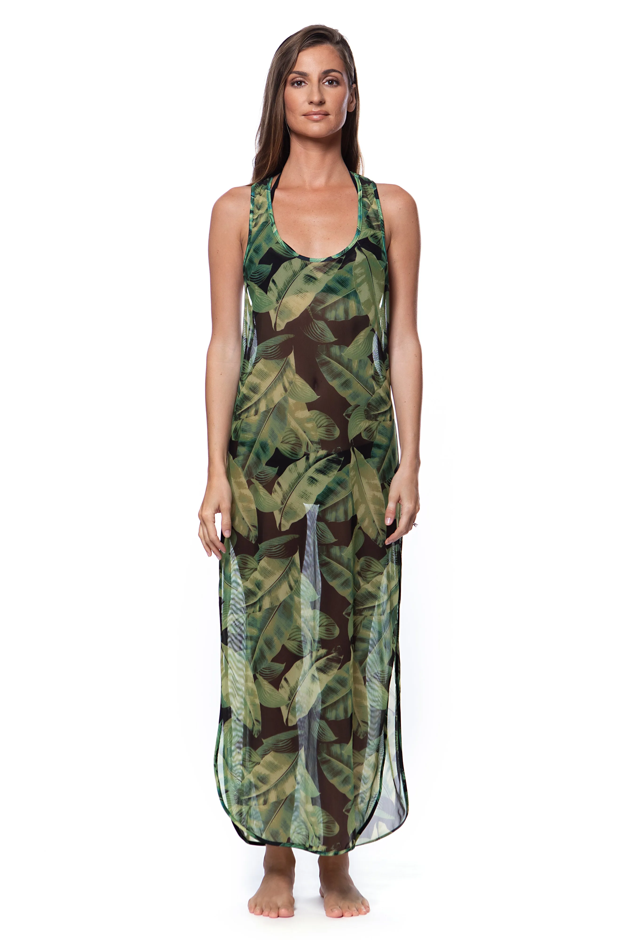 Mesh Tank Dress Coverup
