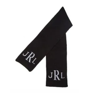 Metallic Classic Monogram Personalized Knit Scarf