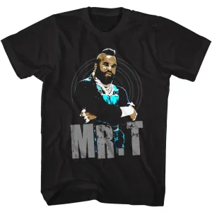 Mr. T Mrt Black And Blue Men's T-Shirt
