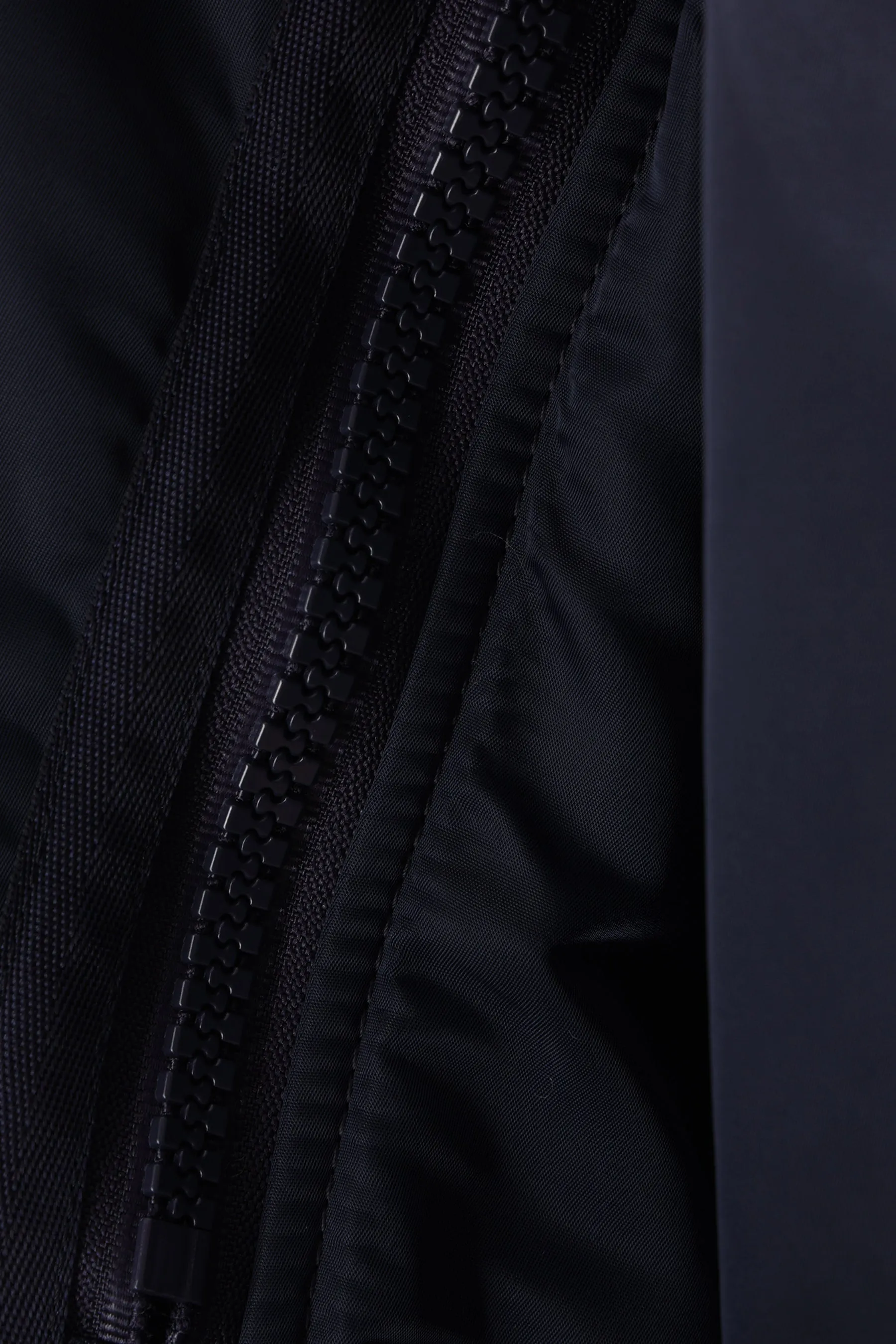 nylon padded bomber jacket with inserts