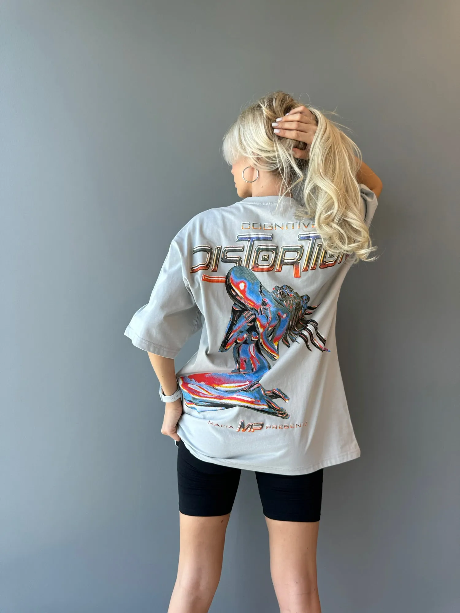Oversize Distortion T-shirt - Grey
