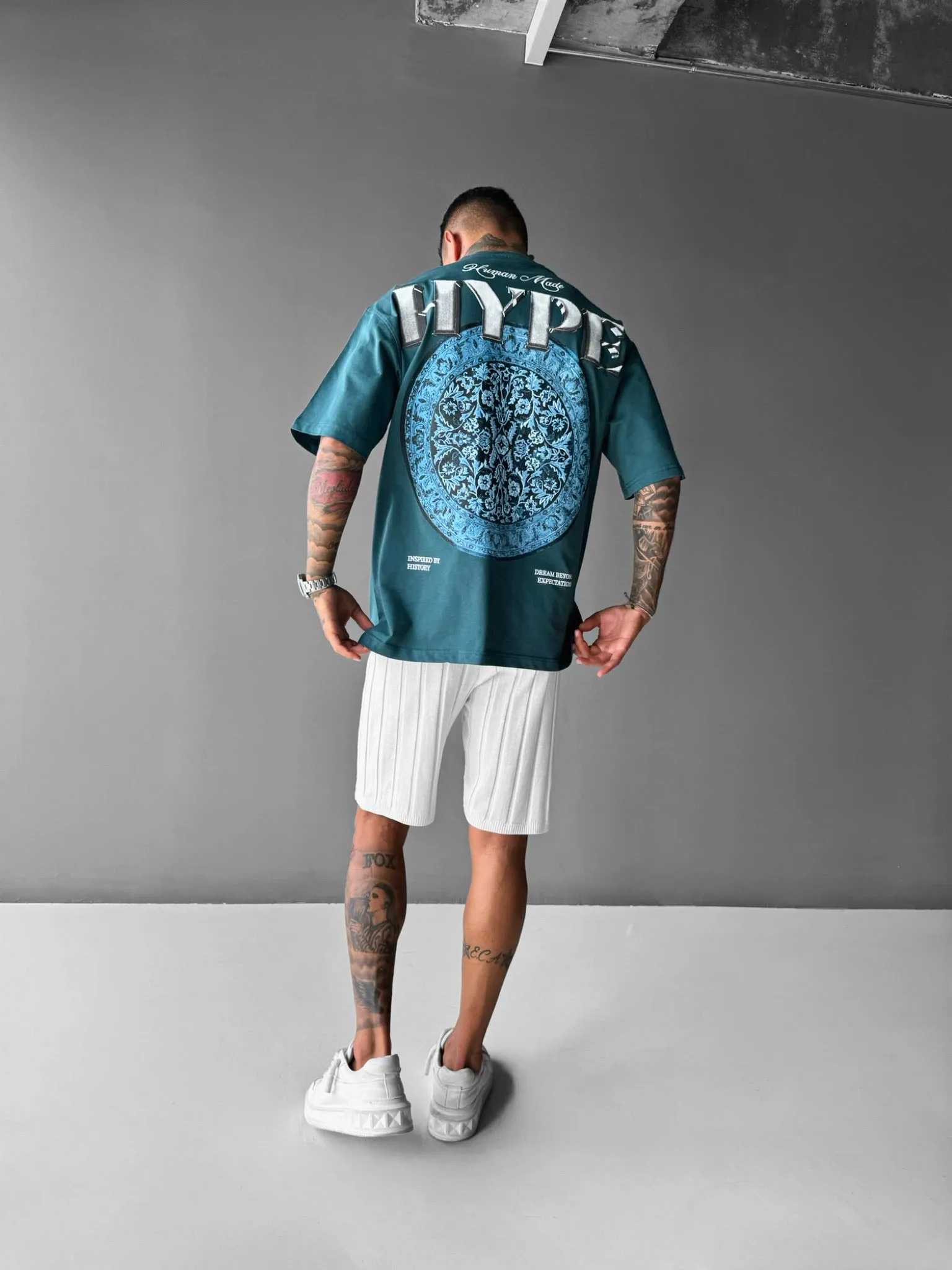 Oversize Hype T-Shirt - Petrol