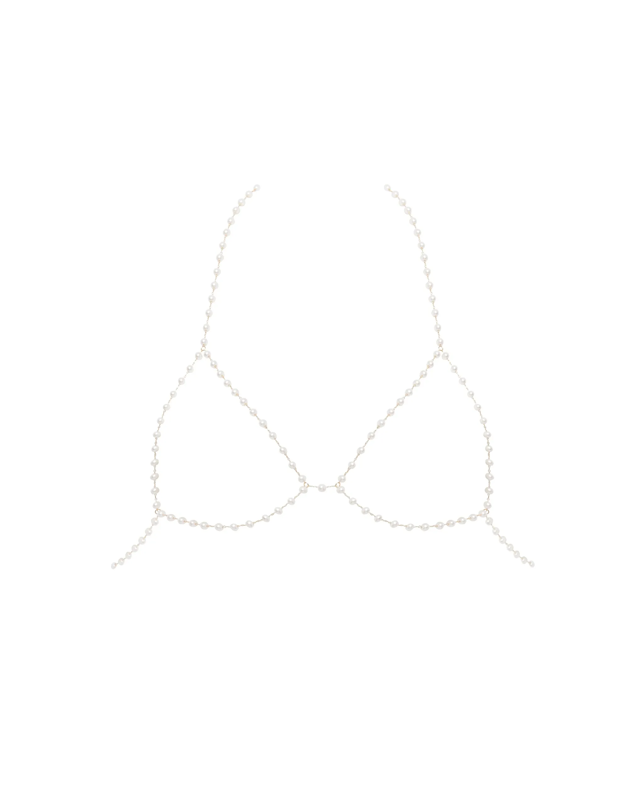 Pearl Open Bra Pearl/Gold