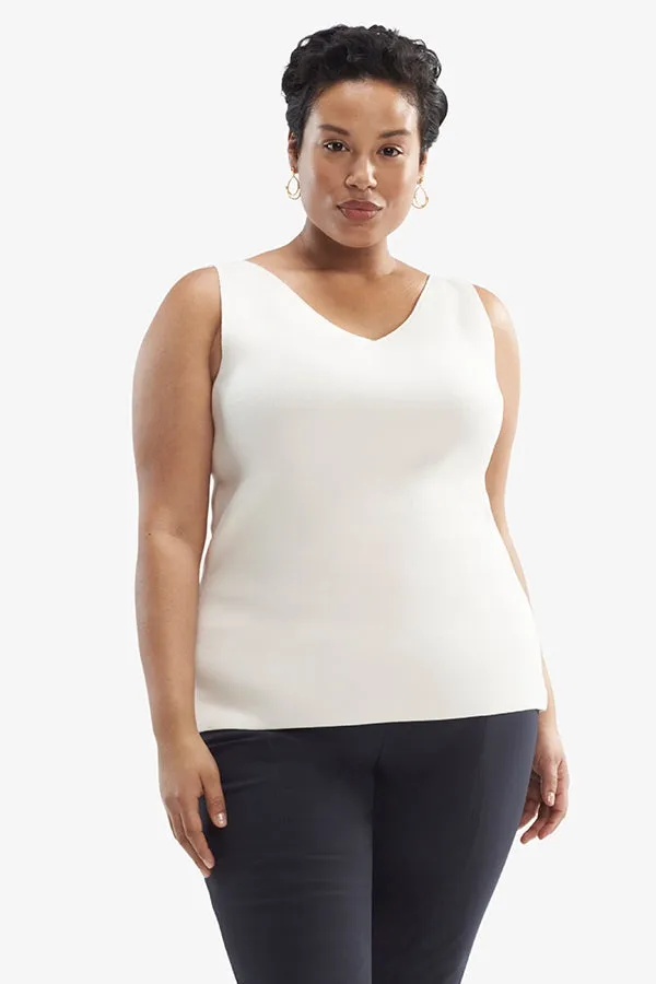 Peggy Top  -  Eco 365Knit :: Ivory