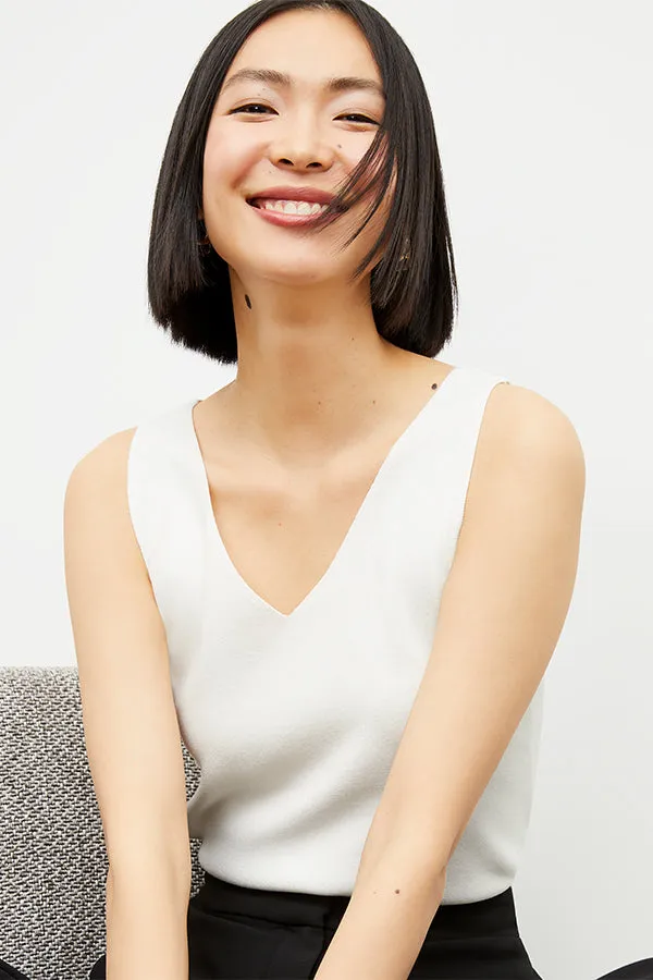 Peggy Top  -  Eco 365Knit :: Ivory