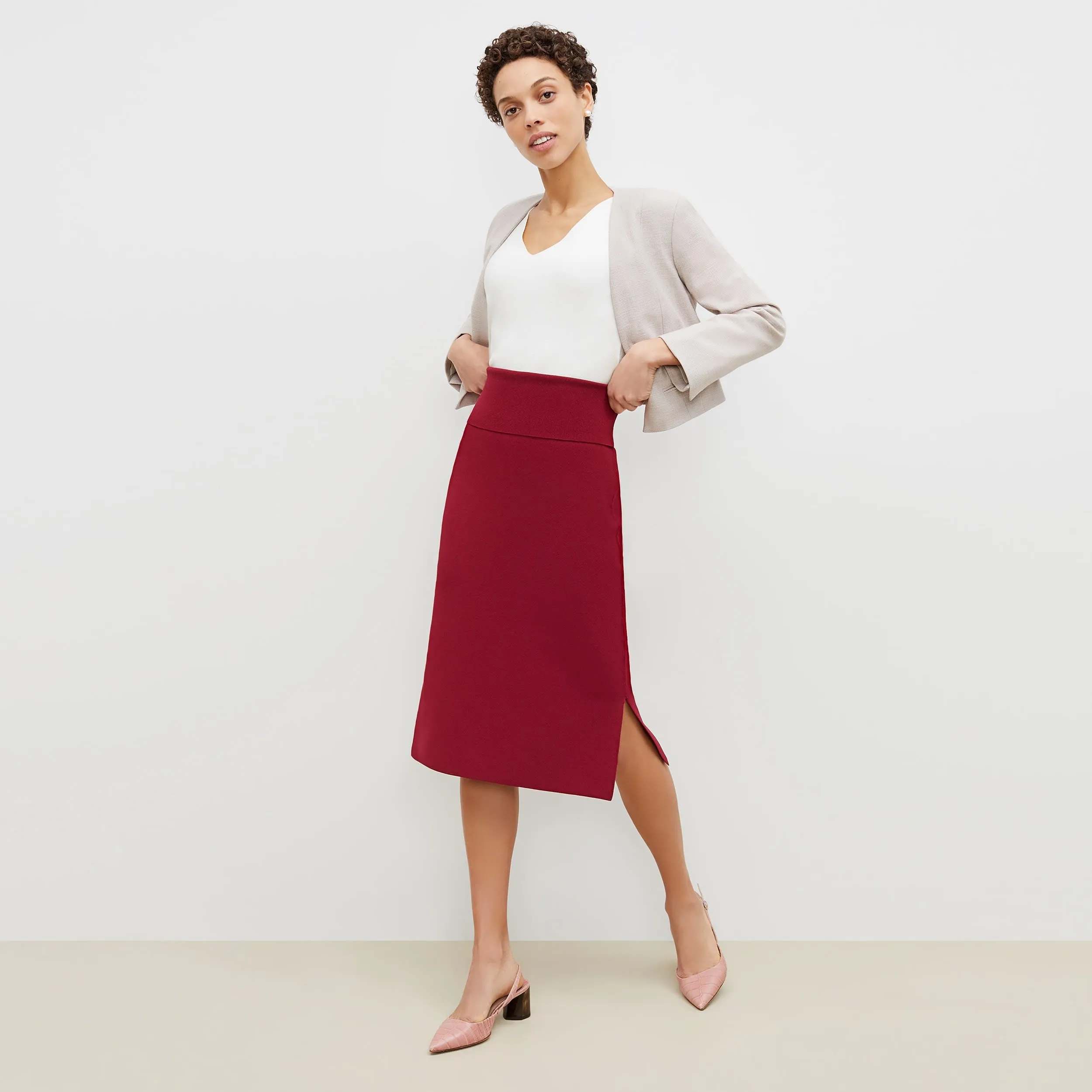 Peggy Top  -  Eco 365Knit :: Ivory