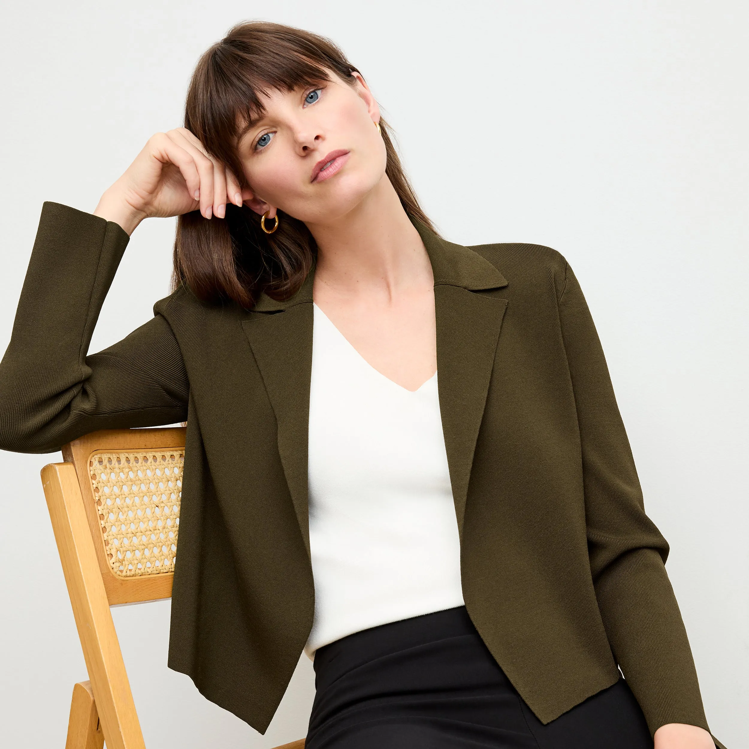 Peggy Top  -  Eco 365Knit :: Ivory