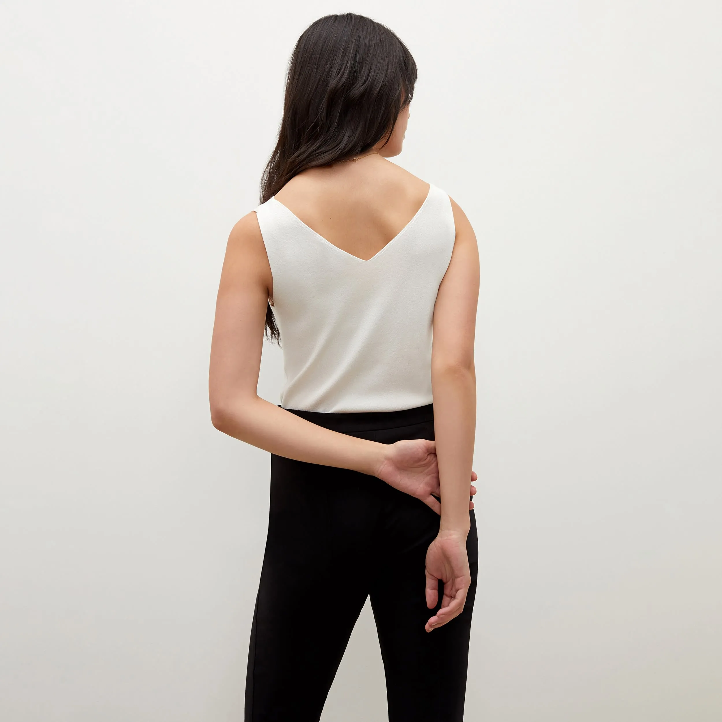 Peggy Top  -  Eco 365Knit :: Ivory