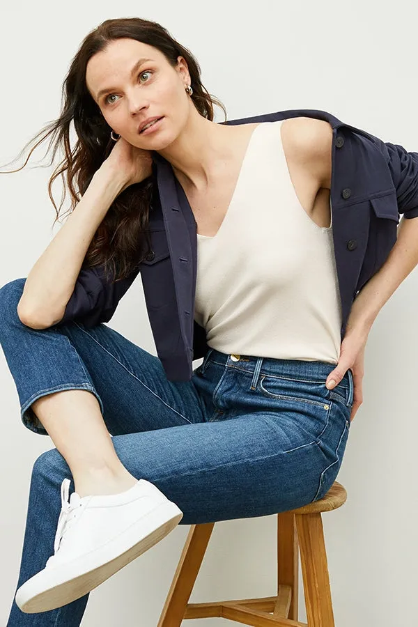 Peggy Top  -  Eco 365Knit :: Ivory