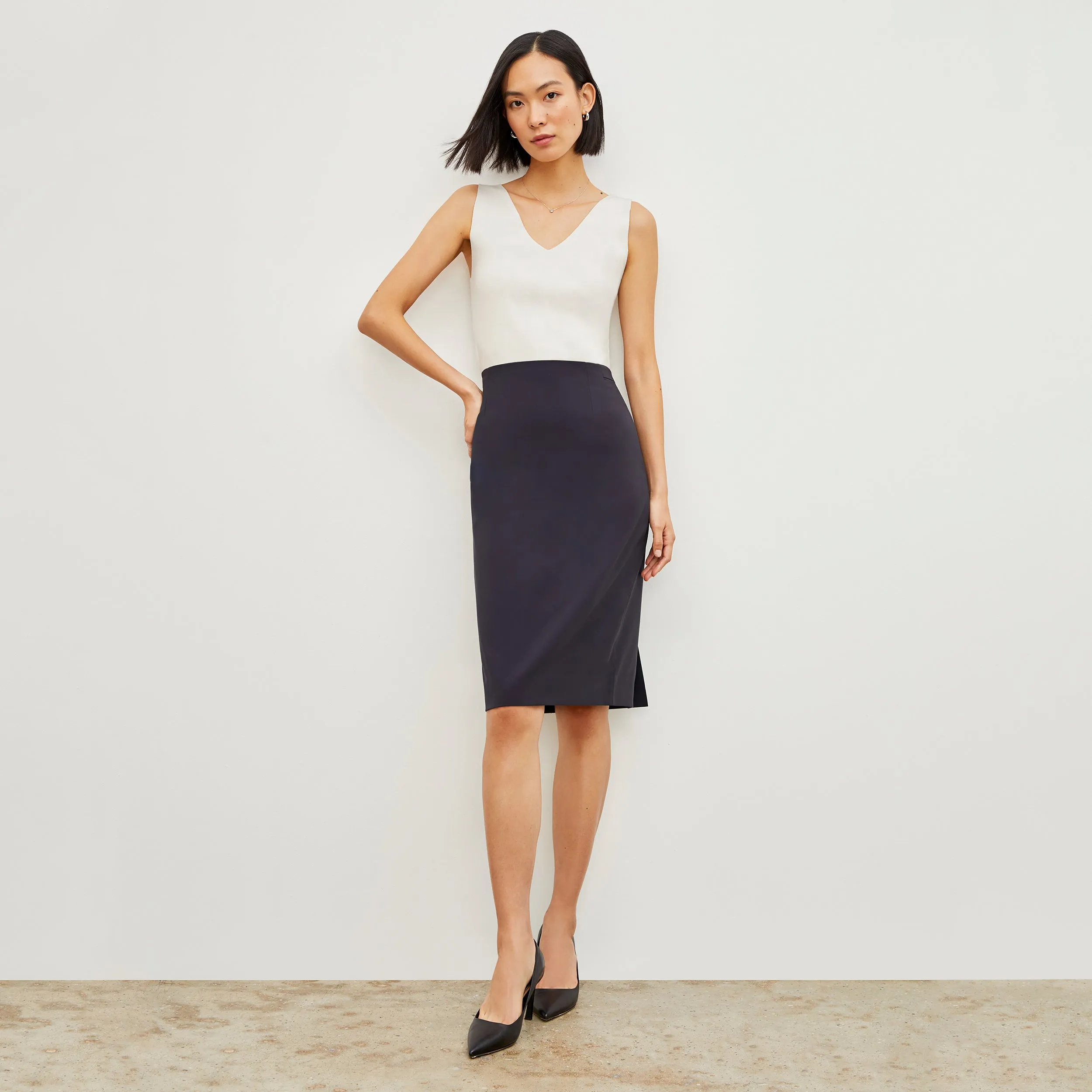 Peggy Top  -  Eco 365Knit :: Ivory