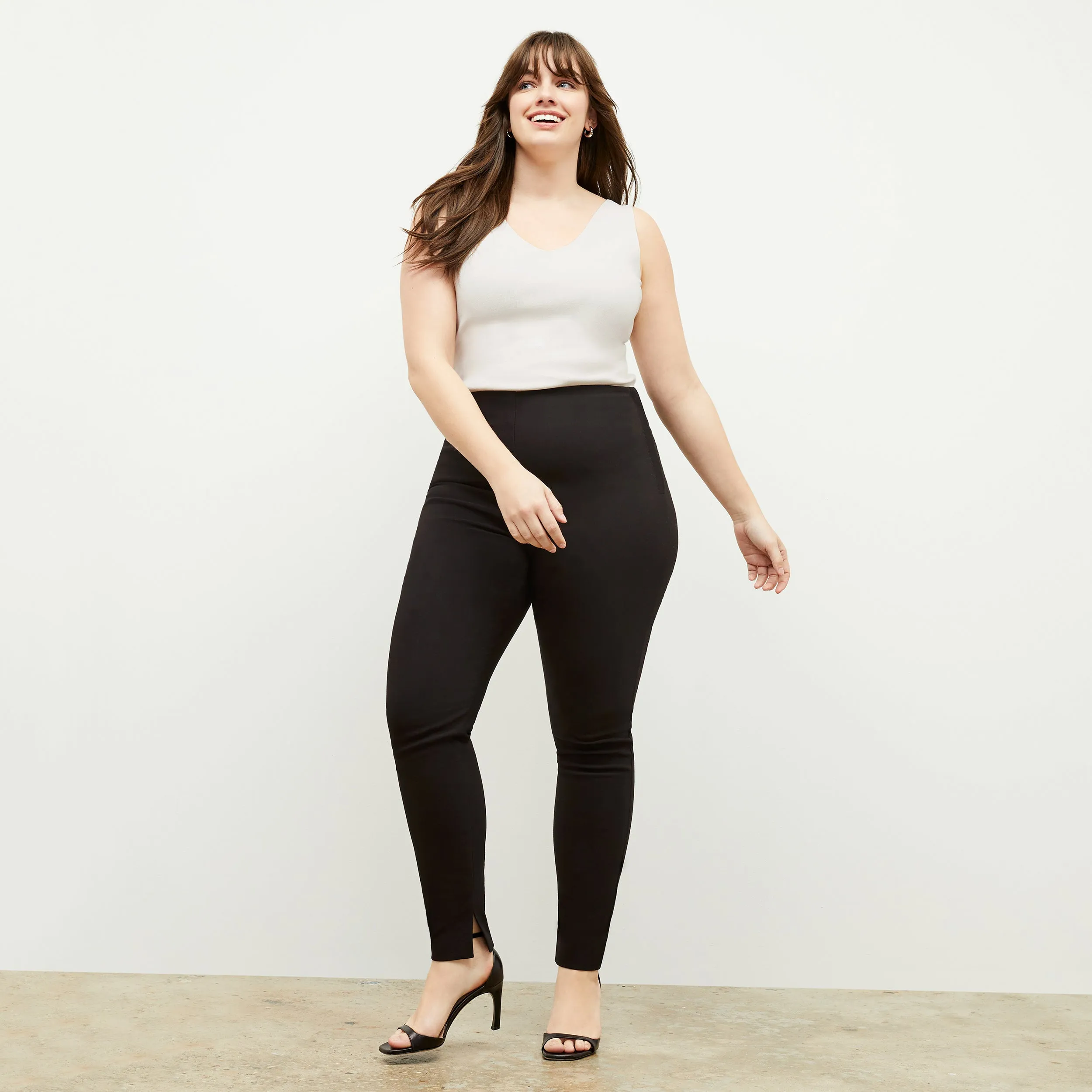 Peggy Top  -  Eco 365Knit :: Ivory