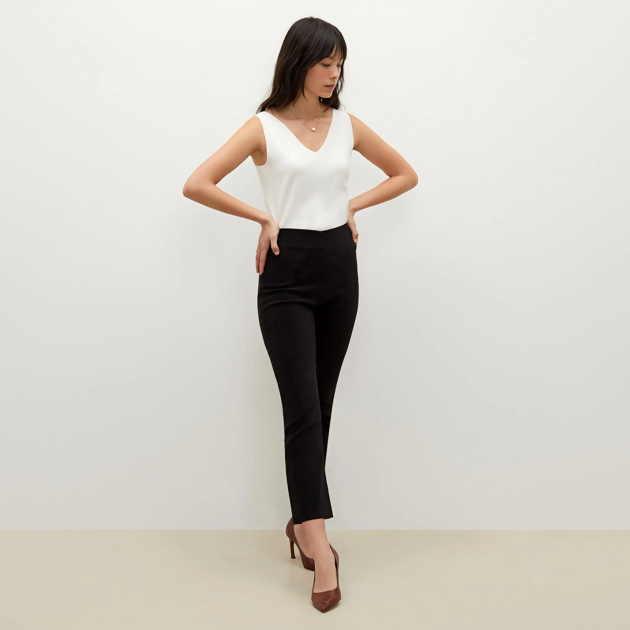 Peggy Top  -  Eco 365Knit :: Ivory