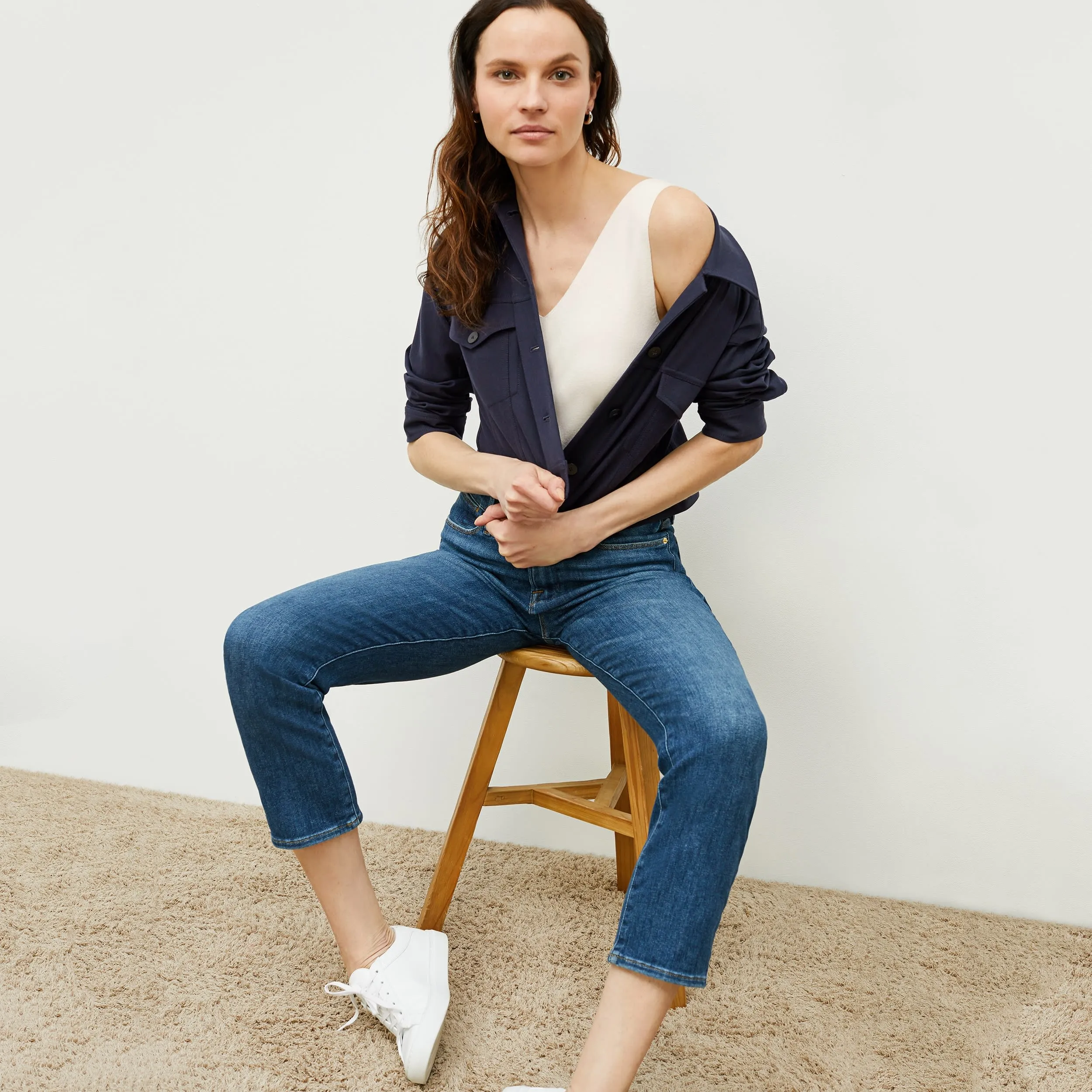 Peggy Top  -  Eco 365Knit :: Ivory
