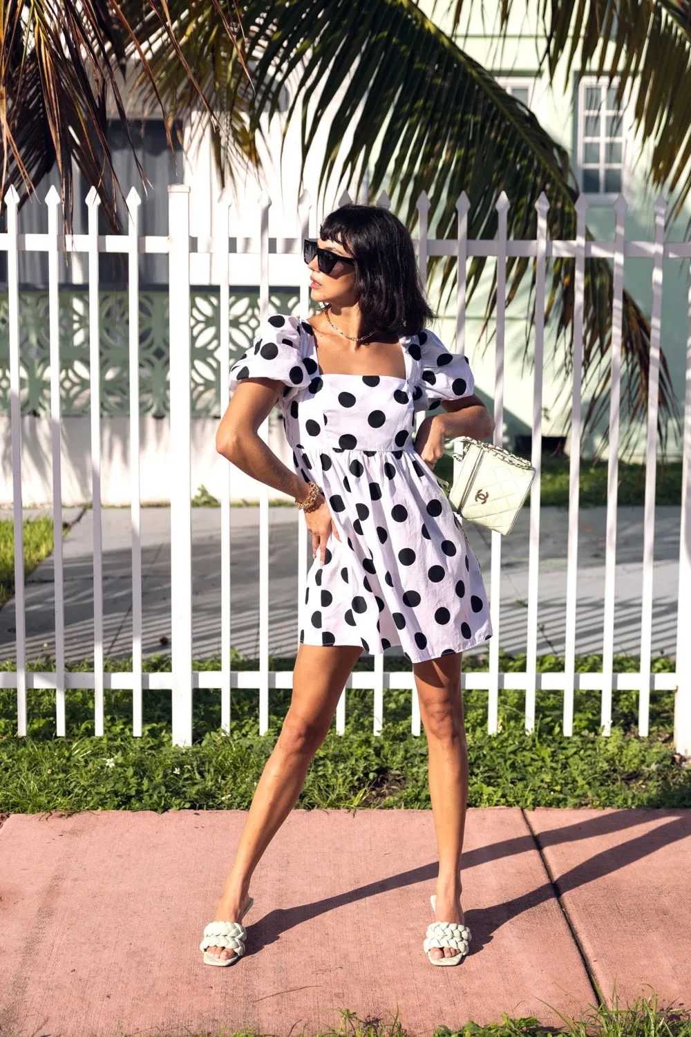 Polka Dot Babydoll Dress