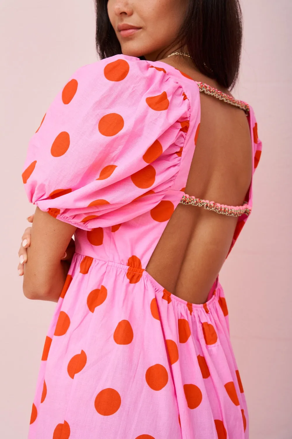 Polka Dot Babydoll Dress