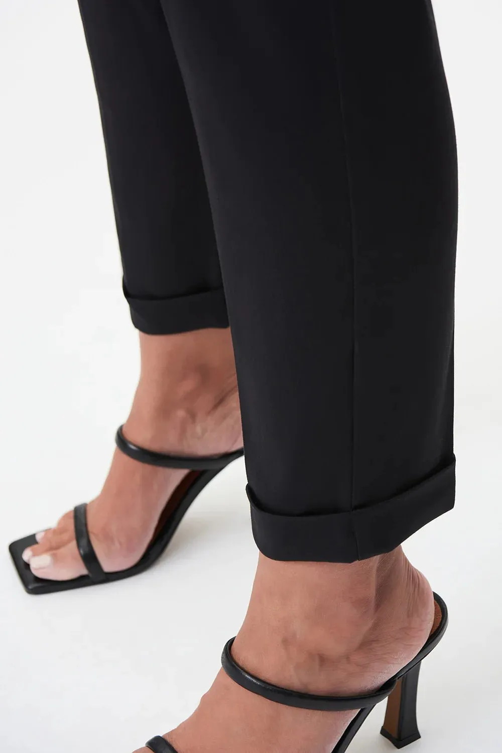 Pull On Tailored Cropped Pant Style 232156 | Black