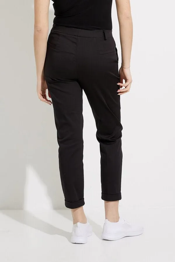 Pull On Tailored Cropped Pant Style 232156 | Black