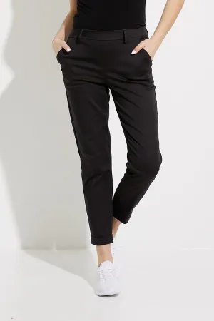 Pull On Tailored Cropped Pant Style 232156 | Black