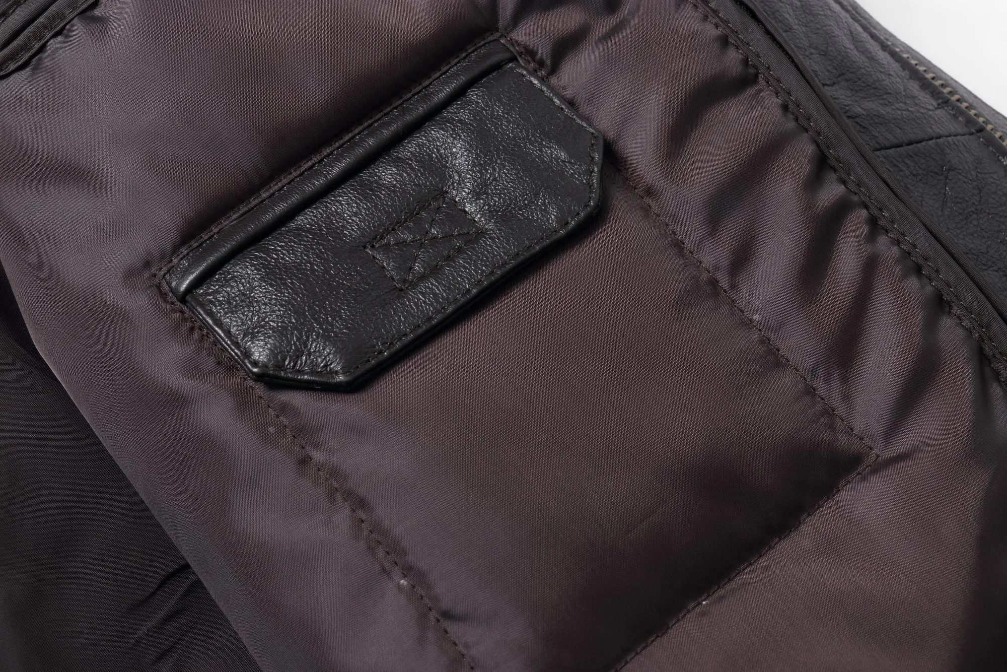 REED Men's Premium Leather Aviator Bomber Jacket - Imported