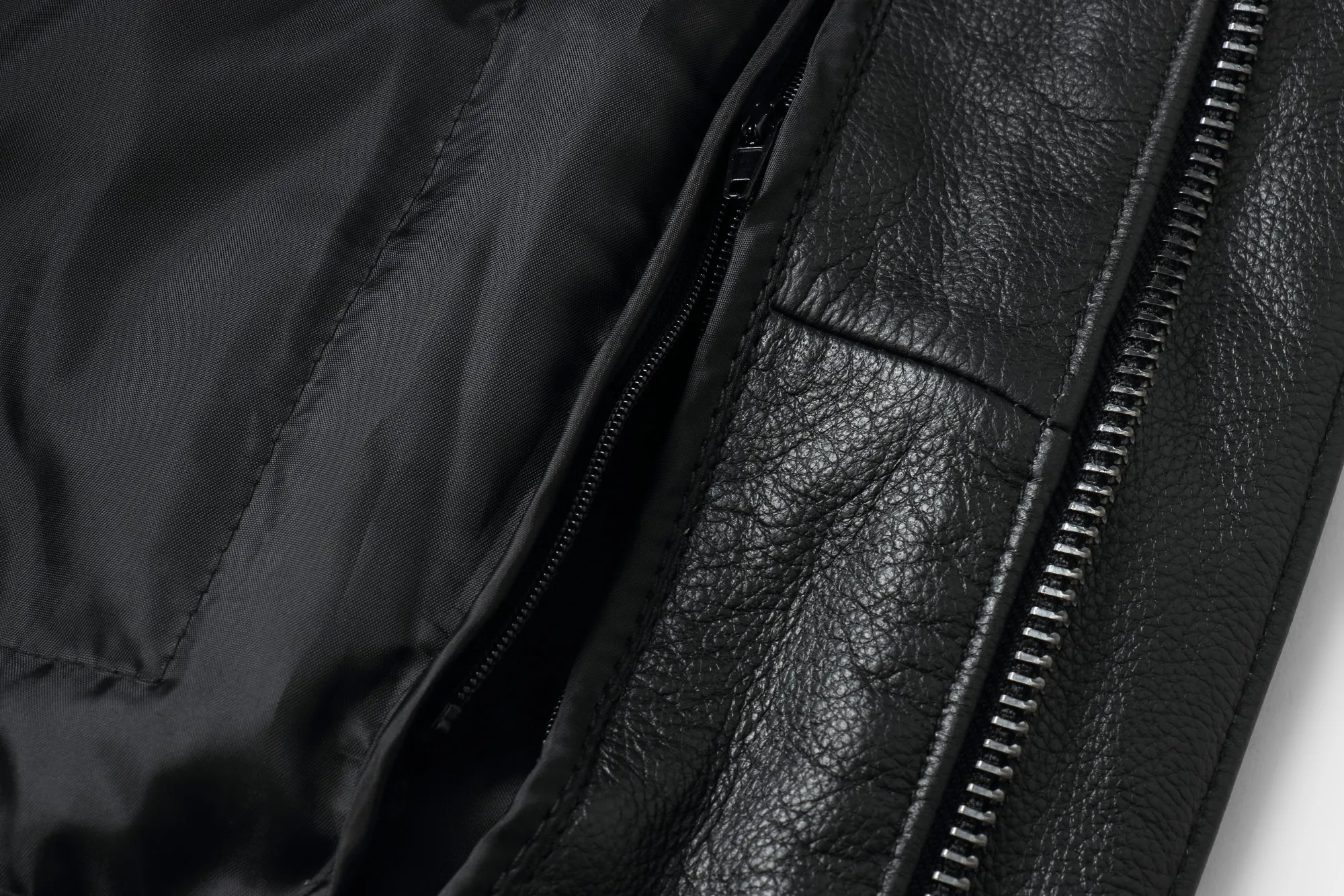 REED Men's Premium Leather Aviator Bomber Jacket - Imported