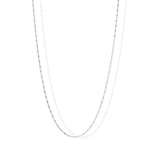Sterling Silver Cube Satellite Chain