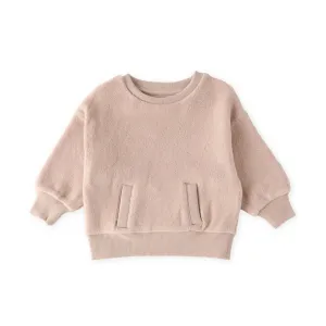 Teddy Fleece Dropped Shoulder Sweatshirt
