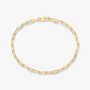 Vermeil Paperclip Chain Bracelet
