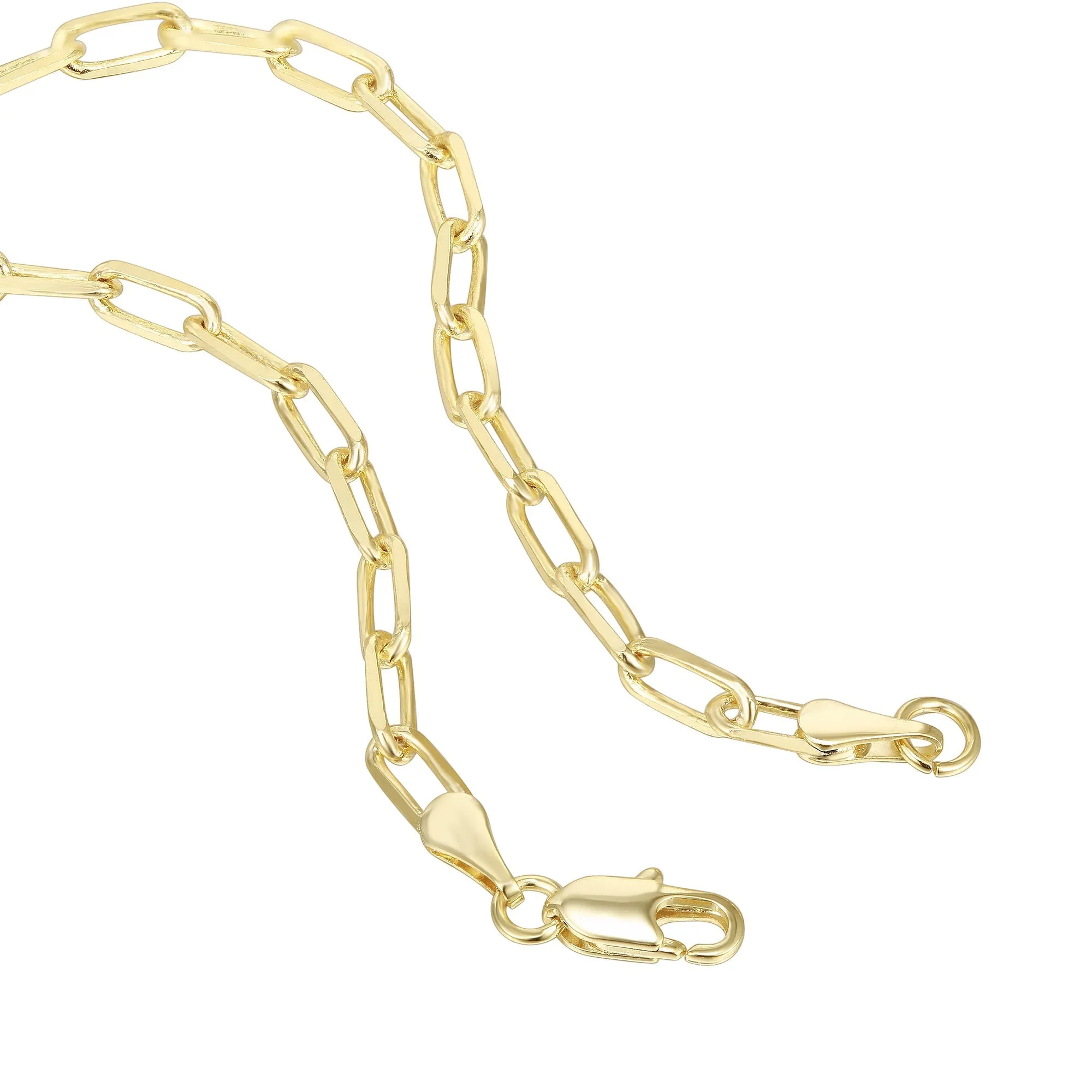 Vermeil Paperclip Chain Bracelet