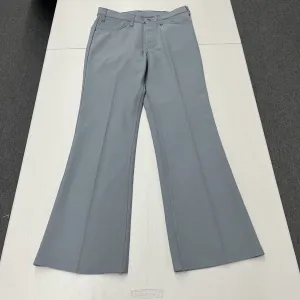 VTG 80s Levis Pants Men's Gray Chino Pleated Polyester Dracon Slacks Capital E