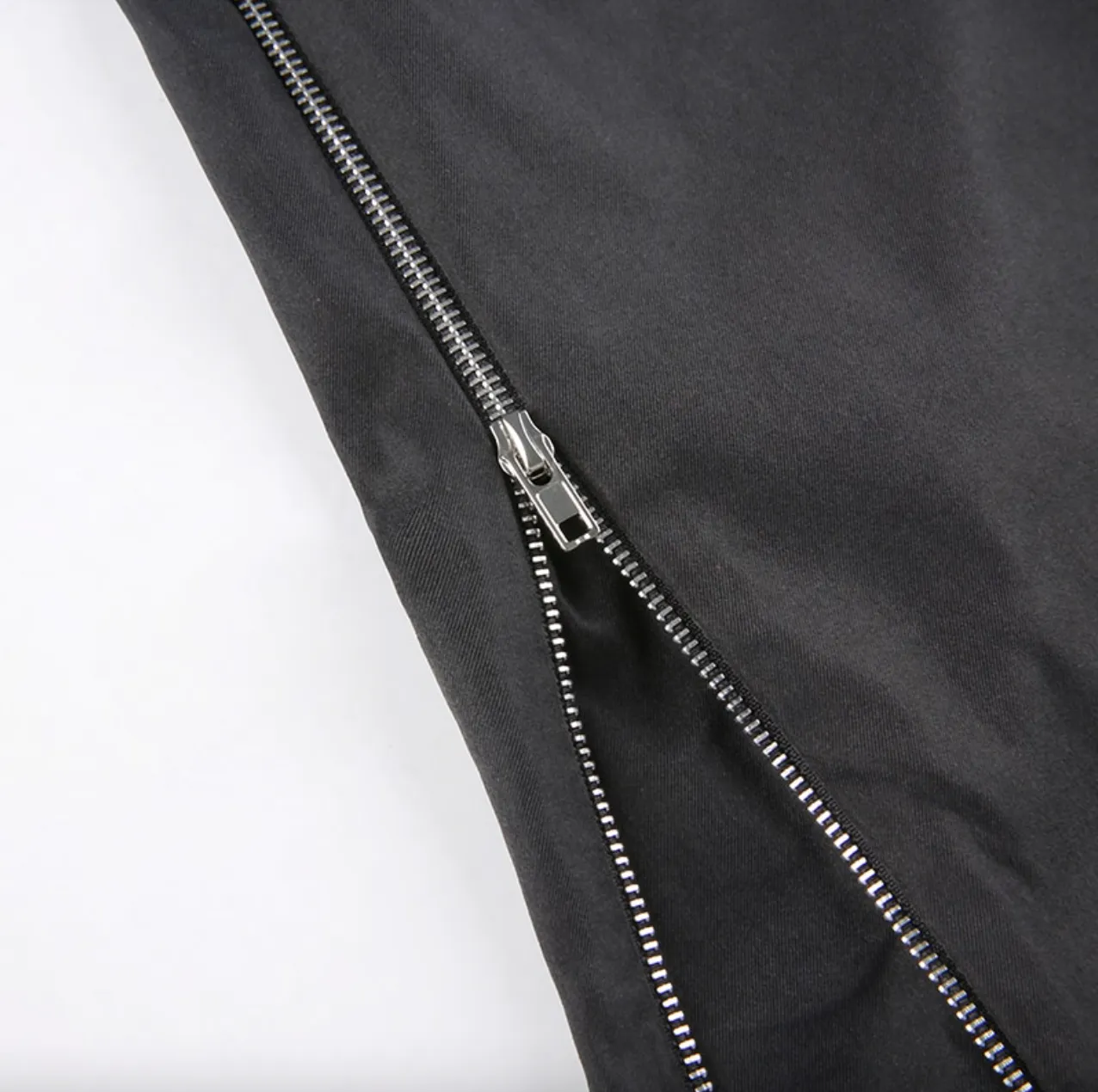 Women's Spring/Autumn Gothic Black Wide Leg Hight Waist Casual Pants
