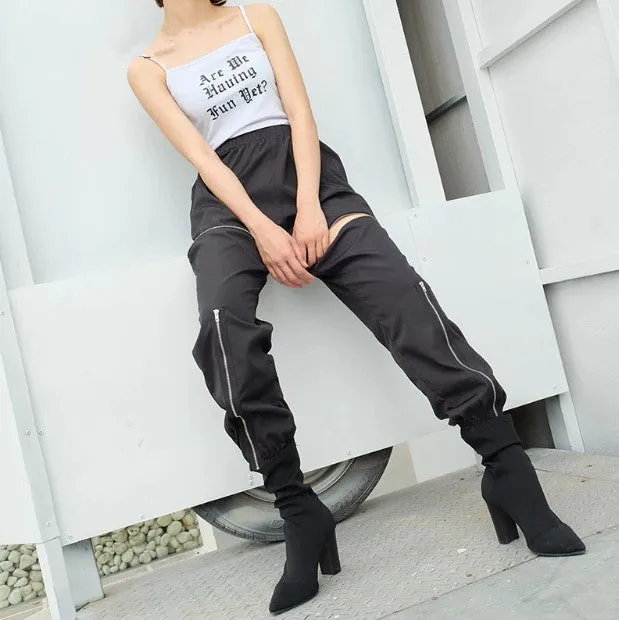 Women's Summer Spliced Loose Cargo Pants