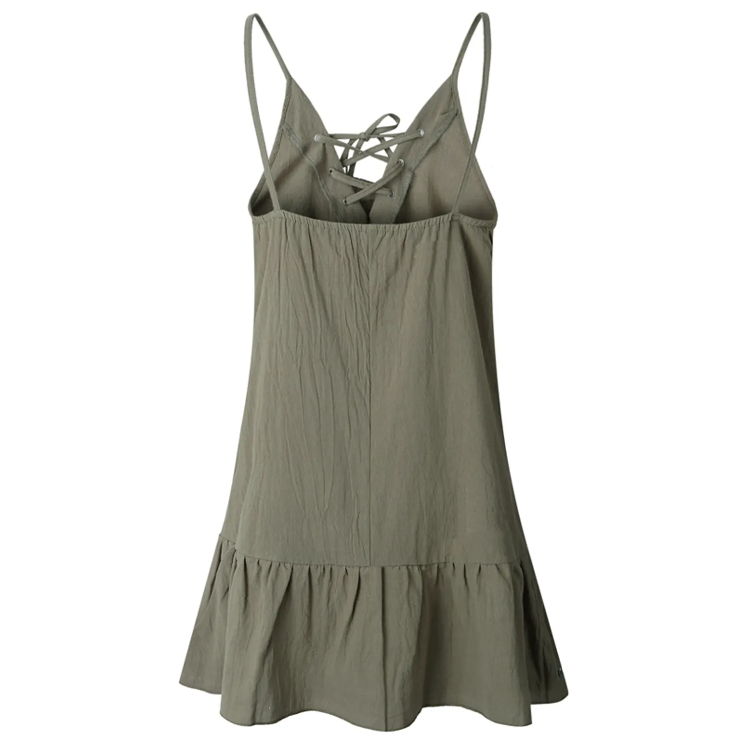 Women's Summer V-Neck Loose Cotton Dress