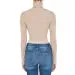 Women's Turtle Neck Long Sleeve Fine Gauge Sweater Crop Top